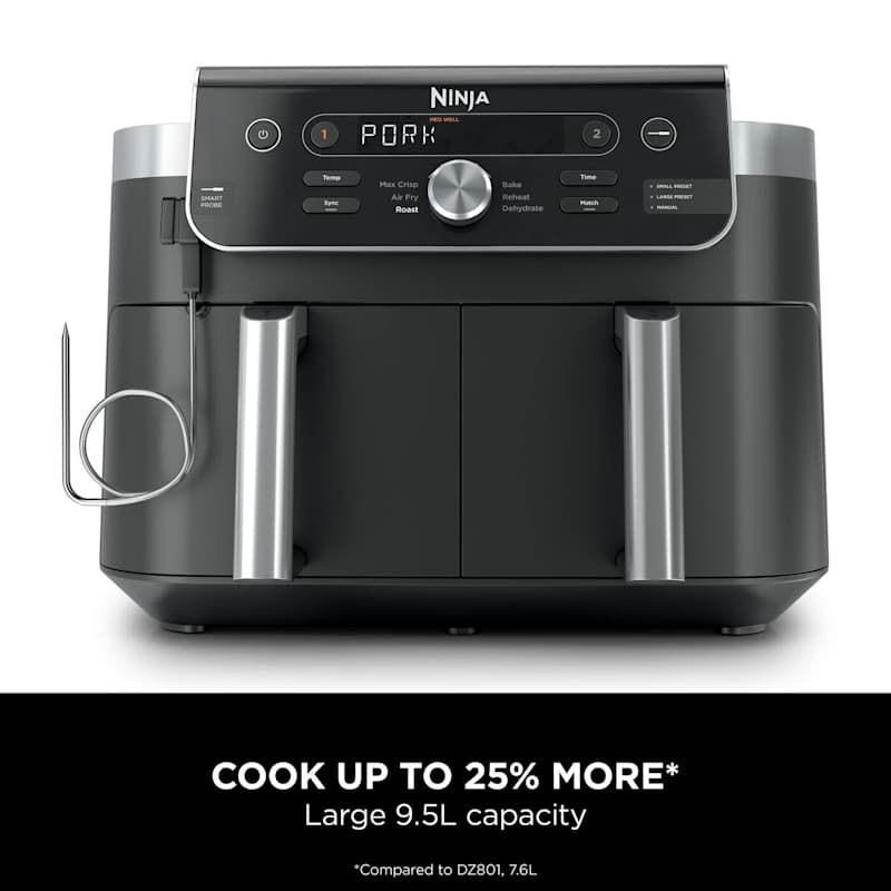 Ninja DualZone XL 9.5L 2-Drawer Air Fryer - DZ950UK | SharkNinja UK
